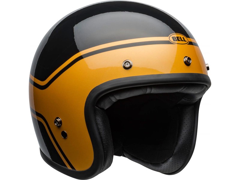 Oferta casco Bell Custom 500 DLX STREAK Negro/Oro Totmoto