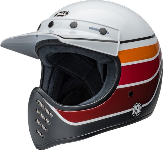 Casco BELL Moto-3 - RSD Saddleback Satin/Gloss White/Black