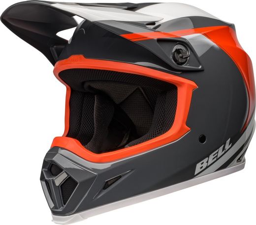 Casco Bell MX-9 Mips - Dart Gloss Charcoal/Orange.
