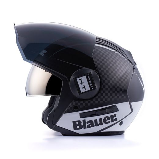 Casco Blauer Real B Negro mate /titanio/blanco talla M