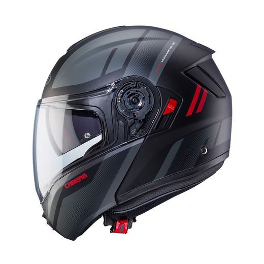 Casco Caberg Levo X Manta H9 Negro mate/antracita/Rojo