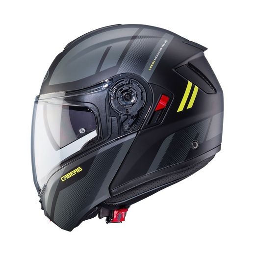 Casco Caberg Levo X Manta C1 Negro mate/antracita/Fluor