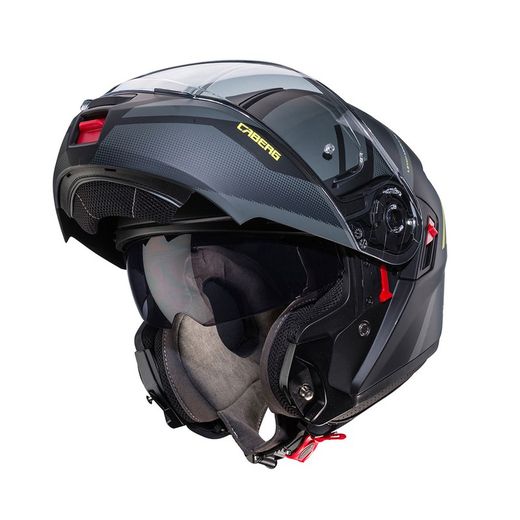 Casco Caberg Levo X Manta C1 Negro mate/antracita/Fluor