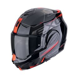 Casco Scorpion EXO-TECH EVO TRAVELLER Negro-Rojo
