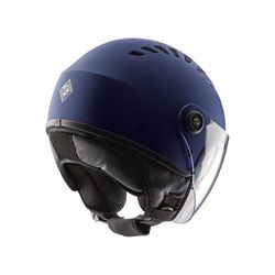 Casco demi–jet EL´TOP con ventilación Azul mate