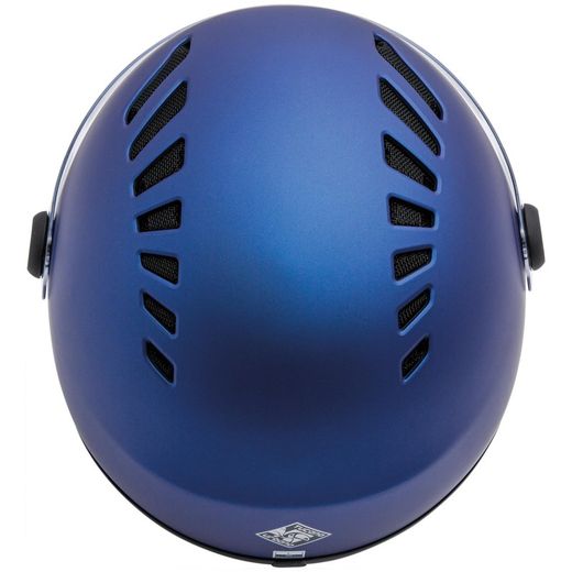 Casco demi–jet EL´TOP con ventilación Azul mate
