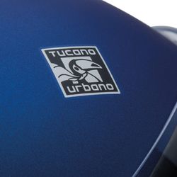 Casco demi–jet EL´TOP con ventilación Azul mate