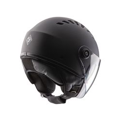 Casco demi–jet EL´TOP con ventilación Negro mate