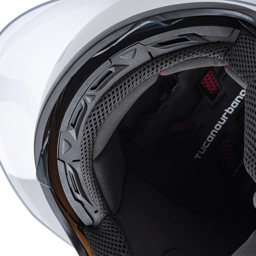 Casco demi–jet EL´TOP con ventilación Negro mate
