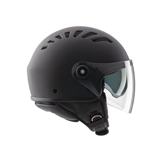 Casco demi–jet EL´TOP con ventilación Negro mate