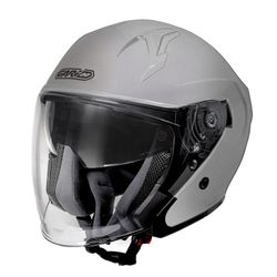 Casco Garibaldi G40 sunvisor. Plata Mate