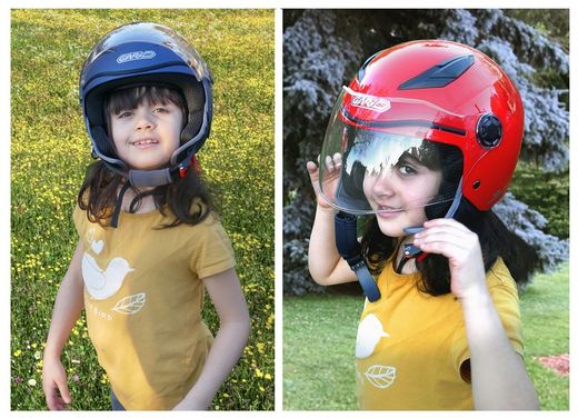 Casco Gari G01 Junior Fluor mate