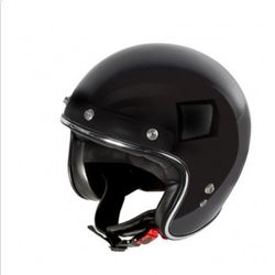 Casco Garibaldi Vintage G02x negro brillo ECE 22.06.