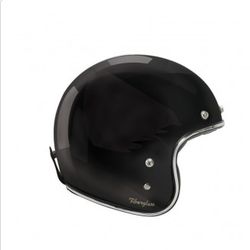 Casco Garibaldi Vintage G02x negro brillo ECE 22.06.