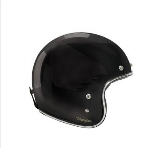 Casco Garibaldi Vintage G02x negro brillo ECE 22.06.