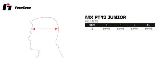Casco Hebo MX PT13 JUNIOR
