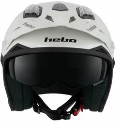 Casco hebo trial zone 5 blanc