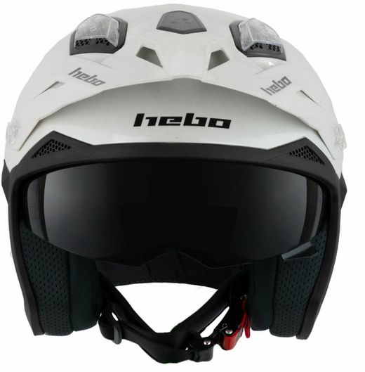 Casco hebo trial zone 5 blanc