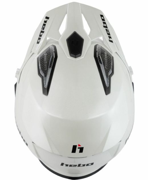 Casco hebo trial zone 5 blanc