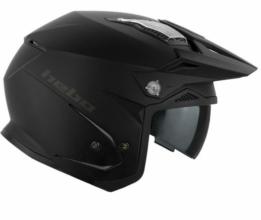 Casco Hebo trial Zone 5 monocolor Negro Mate.