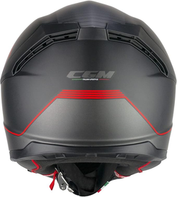 Casco Integral 360 KAD (Negro y Rojo Mate)