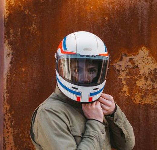 Casco integral clasico Garibaldo G07x Sedona Matt White
