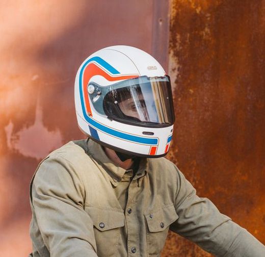Casco integral clasico Garibaldo G07x Sedona Matt White
