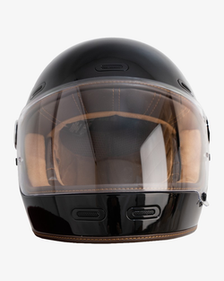Casco Integral de Fibra de Vidrio Roadster III Black Shiny | ECE 22.06