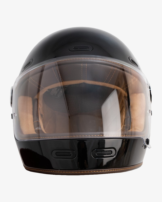 Casco Integral de Fibra de Vidrio Roadster III Black Shiny | ECE 22.06