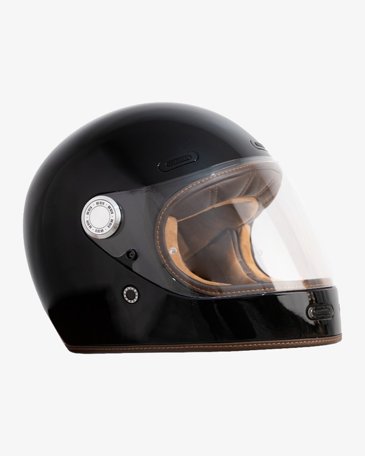 Casco Integral de Fibra de Vidrio Roadster III Black Shiny | ECE 22.06