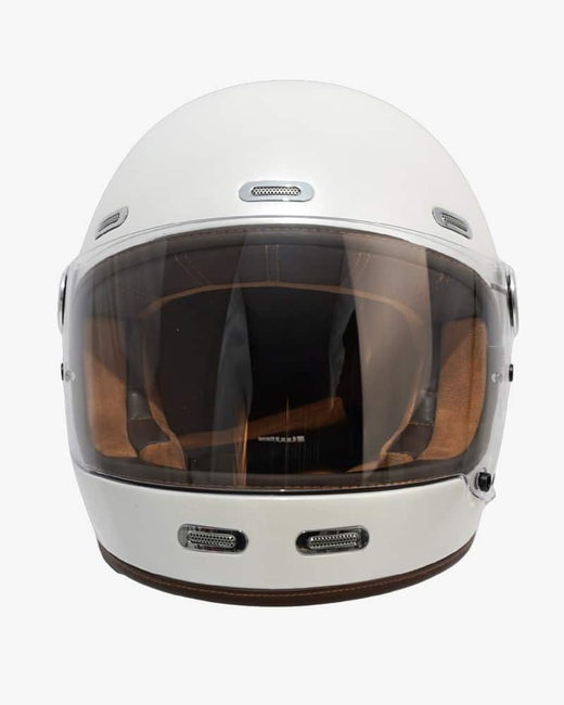 Casco Integral de Fibra de Vidrio Roadster III Blanco Perla | ECE 22.06