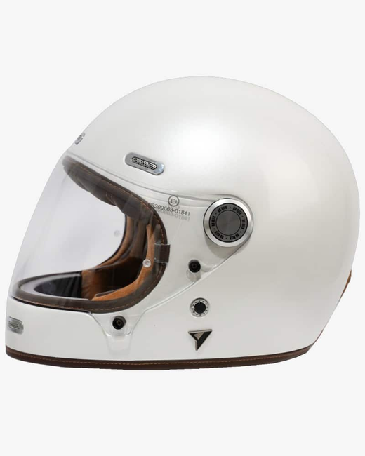 Casco Integral de Fibra de Vidrio Roadster III Blanco Perla | ECE 22.06