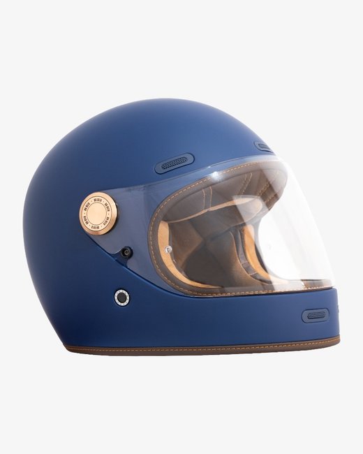 Casco Integral de Fibra de Vidrio Roadster III Matt Blue | ECE 22.06