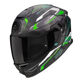 Casco Scorpion EXO-GT SP AIR AUGUSTA Negro mate-Gris-Verde
