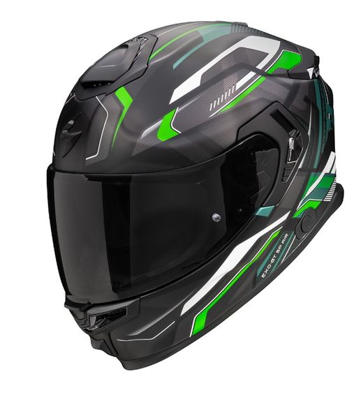 Casco Scorpion EXO-GT SP AIR AUGUSTA Negro mate-Gris-Verde
