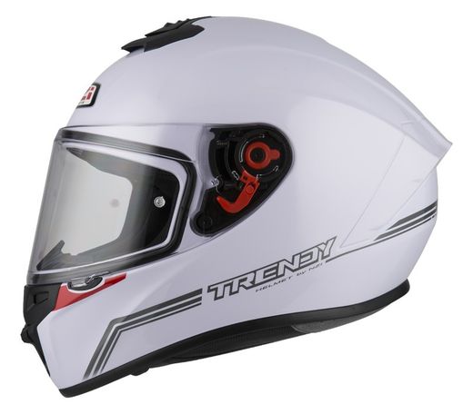 Casco integrales nzi trendy solid noveau white