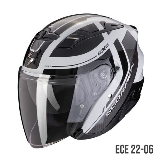 Casco Jet Scorpio EXO-230 PUL Gris-Negro ECE 22.06.