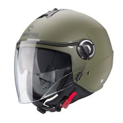 Casco Jet Caberg Riviera V4 X  Verde mate militar