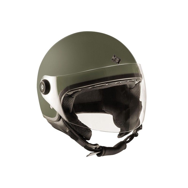 Casco jet Tucano EL JETTIN verde airbone mate