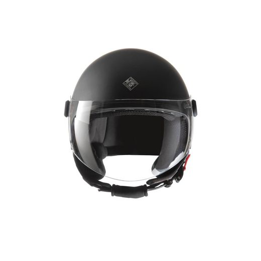 Casco jet Tucano EL JETTIN NEGRO carbón mate