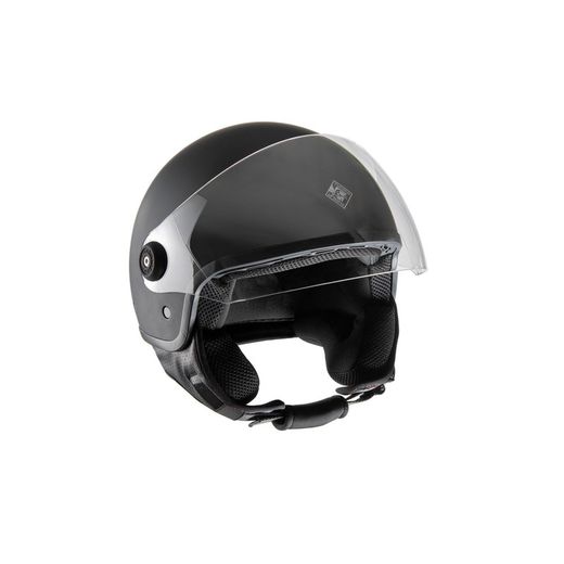 Casco jet Tucano EL JETTIN NEGRO carbón mate