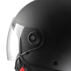 Casco jet Tucano EL JETTIN NEGRO carbón mate