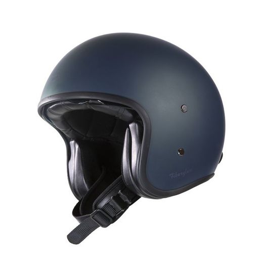 Casco Jet Gari G03X Fiberglass Azul Sucio Mate ECE 22.06.