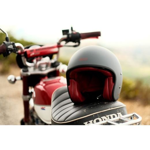 Casco Jet Gari G03X Fiberglass Gris Nardo Mate ECE 22.06.