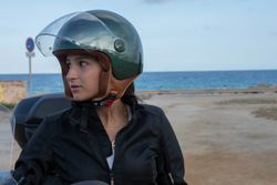 Casco Jet Gari Motorcycle G11 Ocre mate