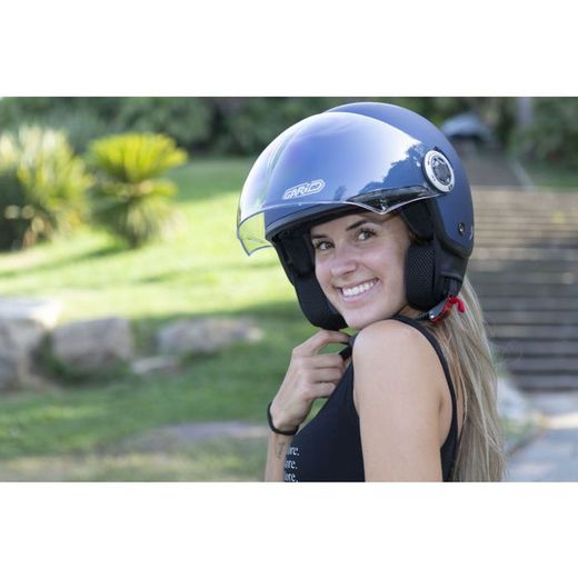 Casco Jet Garibaldi G20 Azul Mate ECE 22.06.