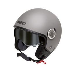 Casco Jet Garibaldi G20 Plata Mate ECE 22.06.