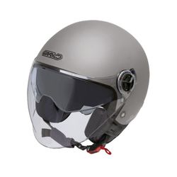 Casco Jet Garibaldi G20 Plata Mate ECE 22.06.
