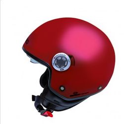 Casco jet Garibaldi G20 Rojo Coral Mate ECE 22.06.