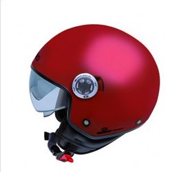 Casco jet Garibaldi G20 Rojo Coral Mate ECE 22.06.